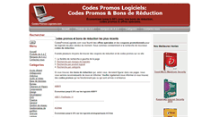 Desktop Screenshot of codespromoslogiciels.com